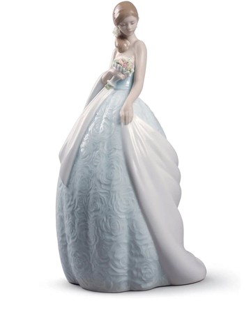 Lladró - Her Special Day Bride porcelain figurine (36cm) - unisex - Porcelain - One Size - Blue