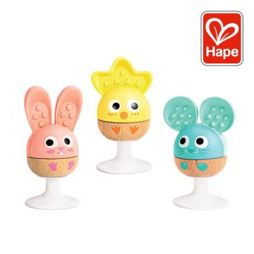 奇哥 德國Hape  開心磨牙搖鈴三件組