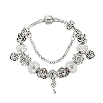 串珠手鍊 手環-水晶飾品閃亮鑲鑽時尚熱銷情人節生日禮物女配件73kc94【獨家進口】【米蘭精品】