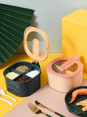 廚房調料罐子鹽罐調味盒調料瓶組合套裝油壺調味料罐瓶玻璃盒家用