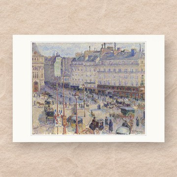 【 藝術畫卡 】畢沙羅・巴黎杜阿弗爾廣場 | B4畫卡