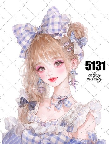 original sticker no.5131 人物貼紙 原創貼紙 原創人物貼紙 裝飾貼紙 cotton melody