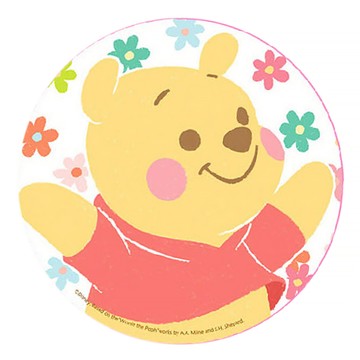 收納王妃 迪士尼櫻花款杯墊 圓形 2入  10 x 10 x 0.9cm  花花維尼  1組