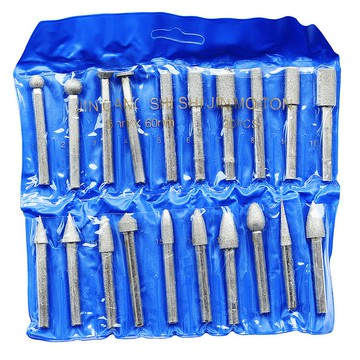 波盾 6mm柄金剛石磨頭20支裝 20PCS鉆石磨頭 金剛砂磨頭