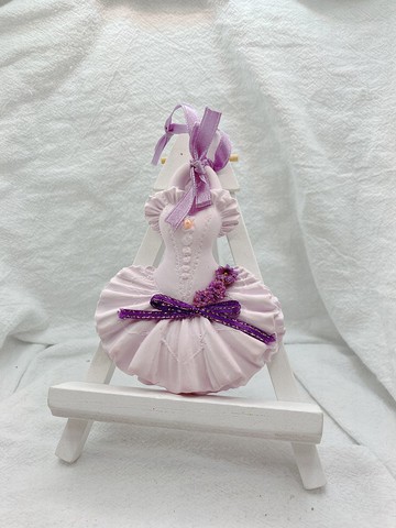 手作 擴香石掛飾 喜樂的裙擺-簡約款