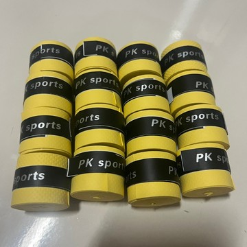 [現貨不用等] [16入組] 羽球拍 球拍 握把帶 握把布 高C/P值 便宜 黃色  吸汗 乾爽 不黏手