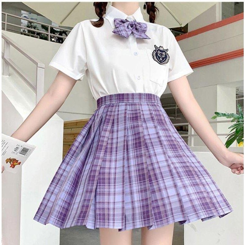 レディースJK制服 コスプレ トップス＋スカートセットアップ 学生服