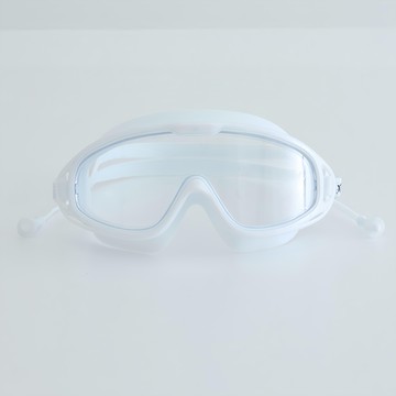 Elso Nice View 耳塞一體式蛙鏡  單一尺寸  1個  白色 + 透明