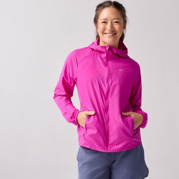 BROOKS 女 Canopy 便攜外套_洋紅色(221732588)