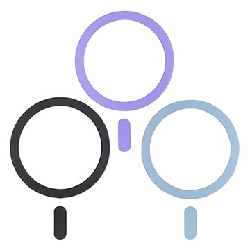 WitchWatch Galaxy替換Magsafe環形貼紙  黑色 + 紫色 + 藍色  3個