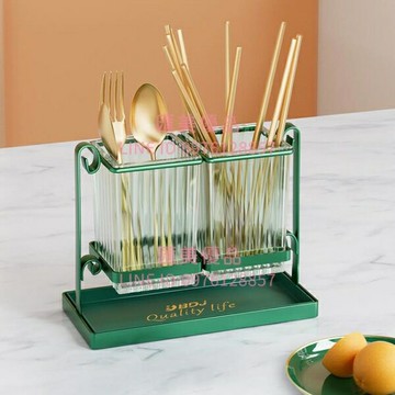 筷子收納盒家用廚房放勺瀝水筷子筒置物架壁掛刀具筷子籠簍桶【聚寶屋】