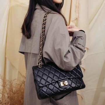 MYMY 低調奢華 典雅菱格金鍊包