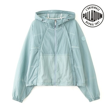 PALLADIUM 超輕薄城市機能連帽風衣-女裝/女外套-天空藍