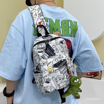 👜 卿選好物 👜【2.6萬人好評】斜挎包男韓版潮胸包學生小背包ipad收納單肩包大容量新款斜肩包女