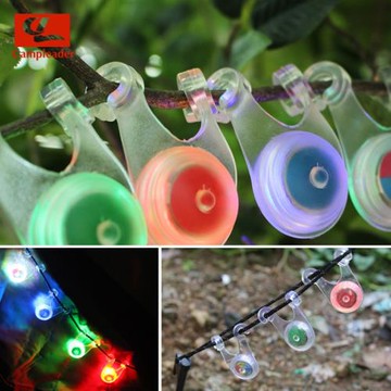 戶外硅膠燈閃燈野營裝飾燈LED帳篷繩掛燈背包自行車安全警示尾燈