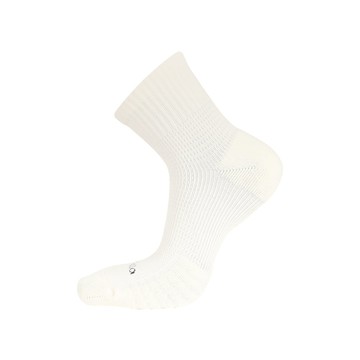 FootSpa足弓萊卡氣墊短襪 - M米白