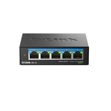 D-LINK 友訊 DMS-105 5埠 2.5 Gbps 無網管 Multi-Gigabit 多網速交換器