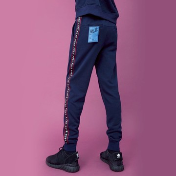 【Off-season sale】反光織帶縮口慢跑褲