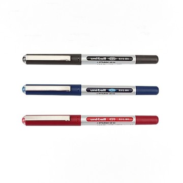 【三菱Uni】全液式耐水性鋼珠筆 0.5mm 2支入/組 UB-150(黑/紅/藍)  -  多款可選