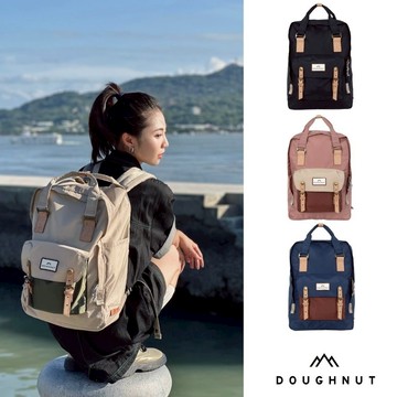 DOUGHNUT直營 後背包 15吋 電腦包 書包 旅行包 減壓背帶 防潑水 馬卡龍 Macaroon Large JG