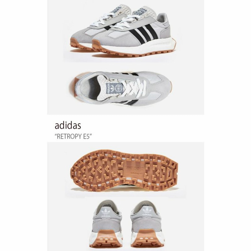 adidas アディダス スニーカー RETROPY E5 GREY BLACK メンズ