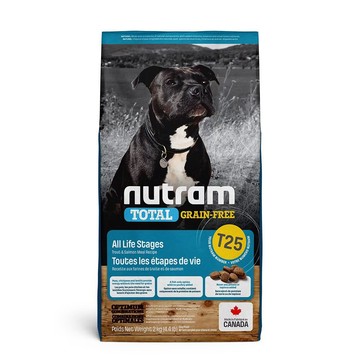 NUTRAM T25 無穀全能系列-鮭魚+鱒魚潔牙全齡犬11.4KG