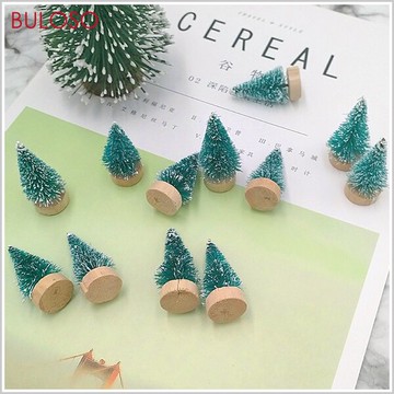 聖誕 瓊麻小樹4CM 12入 (不挑色 款) 聖誕樹 聖誕裝飾 擺件 佈置【A432546】【不囉唆】