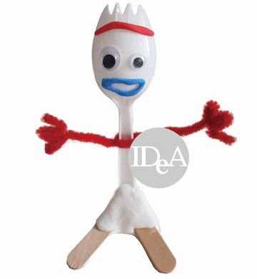 皮克斯 玩具總動員4 叉奇 叉子 手作 手工  趣味  兒童 創作 DIY diy 配件 胡迪 寶貝 巴斯