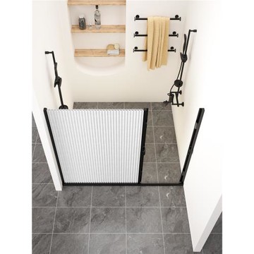 隱形浴簾套裝免打孔浴室防水布防霉衛生間折疊拉簾子隔斷掛簾磁吸