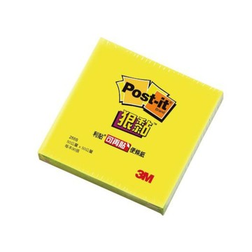 蝦皮隔日到貨 3M Post-it 利貼 狠黏可再貼便條紙-255S-黃 墊腳石購物網