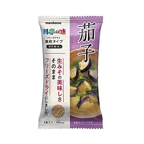 マルコメ フリーズドライ 顆粒みそ汁 料亭の味 なす 1食 ×10個