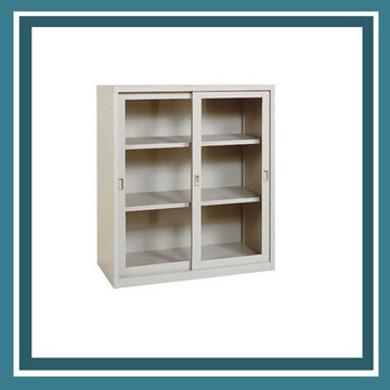 【必購網OA辦公傢俱】UG-3A 玻璃拉門活動三層式 資料文件檔案櫃【APP滿額下單10%點數(單一帳號最高5000點)】1/31止