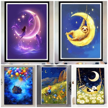 💛盒裝💛台中寄出💛 DIY鑽石貼畫 5D鑽石畫 點鑽畫 DIY立體鑽貼畫 鑽石貼 貼鑽畫