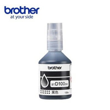 【BROTHER】BTD100BK 黑色 原廠連供墨水 DCP-T230 T430W T535DW T830DW (無原廠外盒福利品)