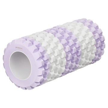 BYZOOM FITNESS 強化版按摩滾筒 硬度35-40D EVA  34 x 15 x 15cm  1個  紫色
