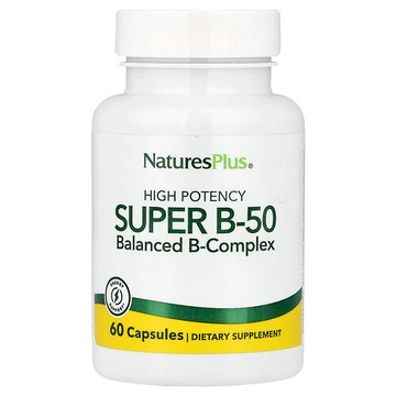 NaturesPlus, 超級 B-50，60 粒膠囊