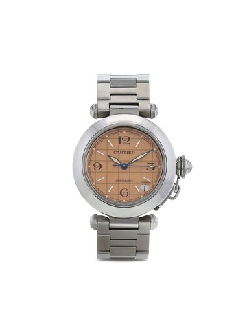 Cartier - 2000s pre-owned Pasha 35mm - unisex - Sapphire Glass/stainless steel - One Size - Pink