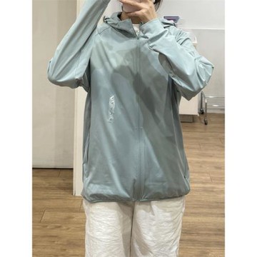 日單2025夏季新款男裝女裝防曬衣速干高彈力拉鏈連帽開衫AL475387