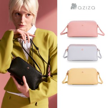 aziza ELSIE三層斜背貝殼包-小-多色