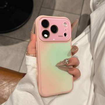 個性暈染iPhone17promax手機殼15蘋果16秒變大視窗玻璃14新創意13