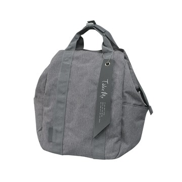 日本 nicott - Take me 3Way多機能媽媽包-霧感灰 (尺寸：高37 x 寬24(底部)~44(最寬處) x 深14.5(cm)重...