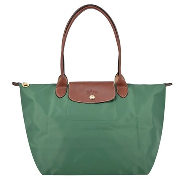 LONGCHAMP LE PLIAGE系列肩背水餃包(大/鼠尾草綠)1899-089-P84