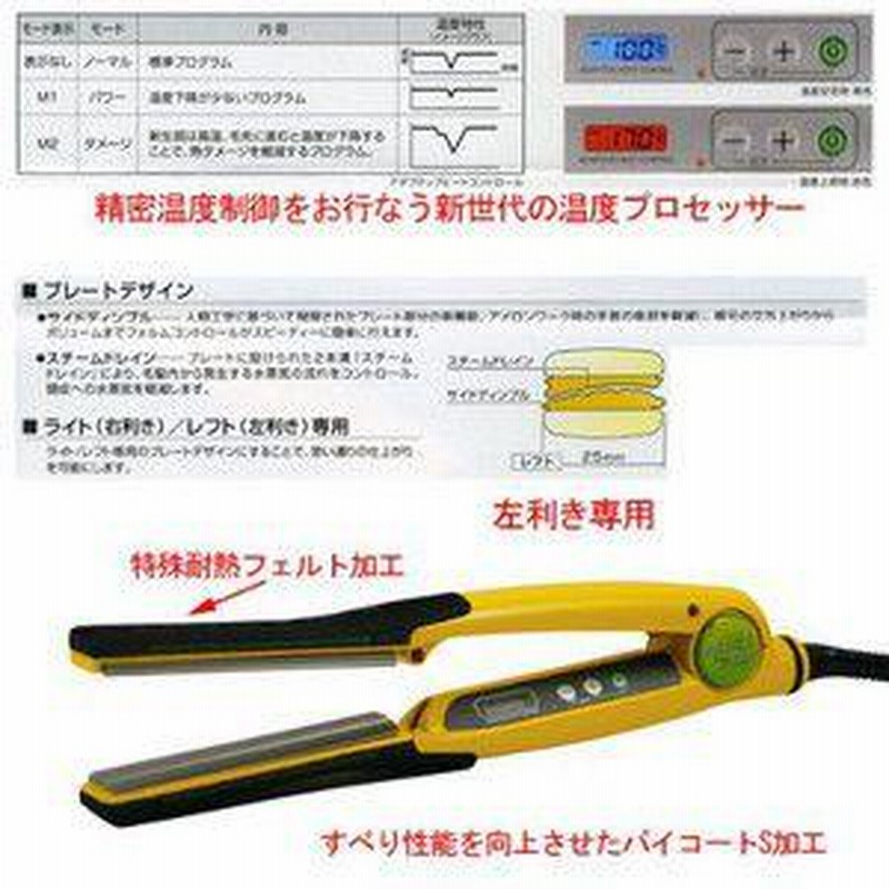 アドストDS R ADST Premium DS R プロ用ストレートヘアアイロン 左用