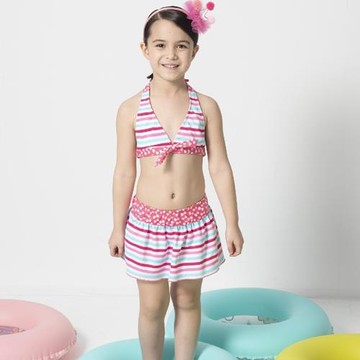 SARBIS女童兩截式泳裝附泳帽B822003