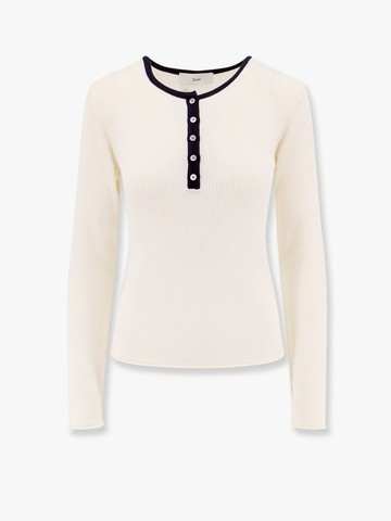 Ribbed fabric sweater - DUNST - gender_Woman