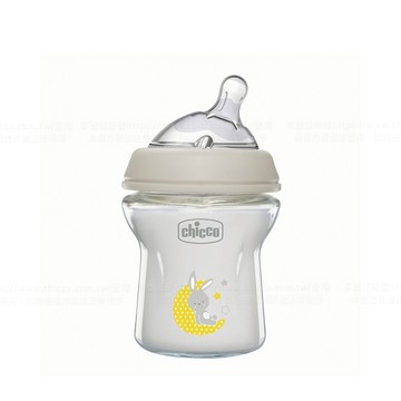 天然母感兩倍防脹玻璃奶瓶小單孔(一般流量)150ml