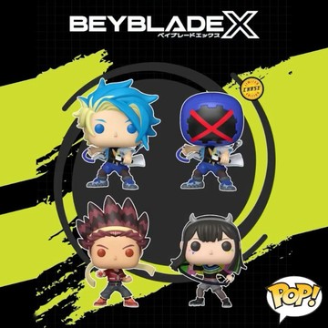 【FUNKO】POP Animation 戰鬥陀螺-黑須艾克斯(隨機出貨)/七色瑪媞/風見飛鳥【墊腳石】