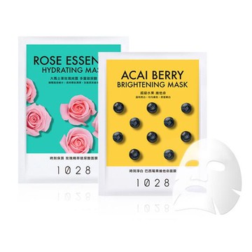 1028 時刻保濕玫瑰精萃玻尿酸／淨白巴西莓果維他命 面膜(單片25ml)『Marc Jacobs旗艦店』D018394