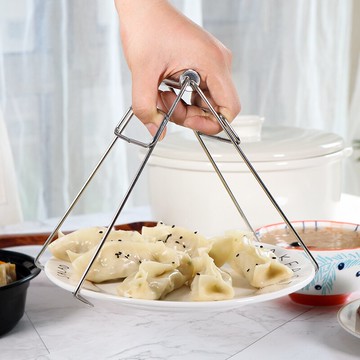 家用防燙取碗夾取盤器不銹鋼防滑隔熱蒸夾砂鍋夾子抓提盤器夾盤器