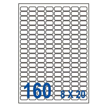 裕德unistar us0256 多功能白標160格(22x12mm)(100張/盒)